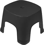 Black Step Stool for Boys and Girls Foot Stool Bathroom Toilet Stool Toddler Step Stool Comfortable Plastic Footstool