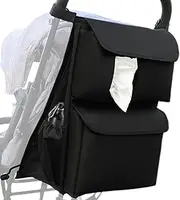Stroller Organizer Bag,Carriage Cup Holder Organizer Caddy - Stroller Storage Accessory, Stroller Storage Caddy Diaper Bag for Pram, Stroller, Pushchair