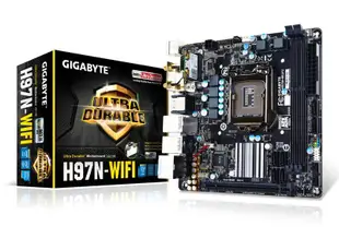 |好康推薦|庫存沒上過機 Gigabyte/技嘉 GA-H97N-WIFI H97 1150針 主板 ITX