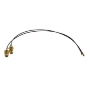 2 pcs. WLAN Antennas Pigtail HIROSE u.fl SMA Box adapter cable RSMA 20cm N3U9