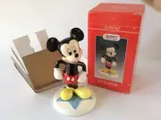 Schmid, 7" Mickey Mouse, Vintage 1990's, Porcelain, Disney, NIB, Never Displayed