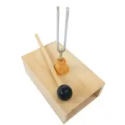 512HZ Tuning Fork with Wooden Resonator for Sound Therapy, Yoga, Meditation1403