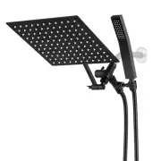 10 Inch Two Way Shower Head Set Rain Shower Head Handheld Shower Rod 3 Way Di...