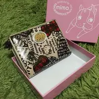 在飛比找旋轉拍賣優惠-Mimo X Hello kitty聯名 金色皮夾 短夾