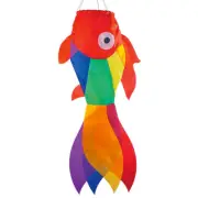 30" LG RED Rainbow Damsel windsock, In the Breeze ITB-5208