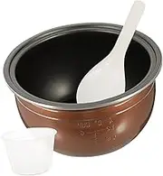 Rice Cooker Liner Replacement Rice Pot Rice Cooker Spatula Small Pressure Cooker Non Electric Cooker Accessory Pot Lids Saucepan with Lid Cooking Frying Dash Aluminum Alloy Golden