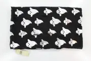 New Halloween Shiny Silver Ghosts Infinity Loop Halloween Scarf 21 X 36 - HS38