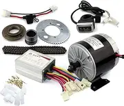 24V36V 350W Motor Kit Go-Kart Engine System with Gas Pedal Child Bike Conversion Kit DIY 4-Wheels Cart (36V Thumb Kit)