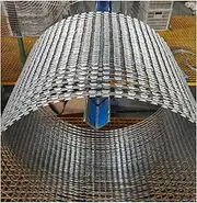Razor Wire Barbed Wire Stainless Steel Razor Wire, Roll Razor Ribbon Isolation Fence, Protection Against Theft and Climbing for Secure Sites Outdoor