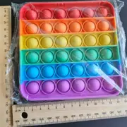 Square Popits Fidget Toys Fidget Push Bubble Squeeze Toy Antistress Autistic
