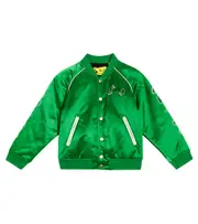 [Off-White Kids] Off-White Kids Bandana satin bomber jacket Y 12 green