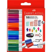 Faber-Castell Connector Pen Whiteboard Markers 10 Pack
