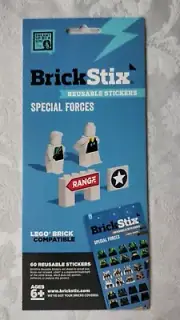 Brick Stix Special Forces Reusable Stickers Military Medic Army BrickStix Lego
