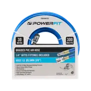 PowerFit 30m Braided Air Hose With Nitto Fittings