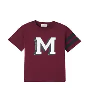 [Moncler Enfant] Moncler Enfant Logo cotton jersey T-shirt Y 14 burgundy
