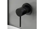 Cefito Basin Mixer Wall Tap Round Brass Faucet Shower Bathtub Black