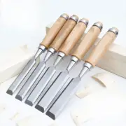 New Wood Chisels Set Sharp Chrome-Vanadium Steel Wood Carving Chisels with Beech