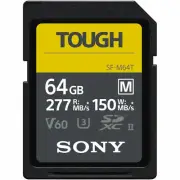 New Sony M Tough Series SF-M64T 64GB UHS-II Class 10 U3 V60 SDXC SD Memory Card