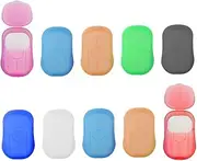 Portable Travel Soap Sheets,10 Pcs Disposable Soap Paper Flakes for Travel Outdoor Kitchen Toilet (Random Color) Soap & Shampoo