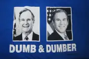 Vintage Sayings DUMB AND DUMBER (XL) Shirt w/ Tag GEORGE BUSH and GEORGE W. BUSH