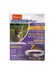 Hartz Ultra Guard Plus Flea & Tick Break-Away Collar for Cats and Kittens, White