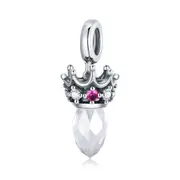 Ornate Crown Charm for Bracelet Silver plating Jewelry Beads Women Pendant