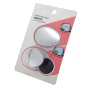 360° Adjustable Oval Wide Angle frameless Rear Side View Car Blind Spot Mirror