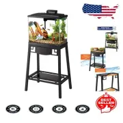 Stylish 30" L x 12" W Aquarium Stand with Reversible Panels for Aquatic Displays
