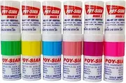 [POY-SIAN] Mark II Menthol Nasal Inhaler Oil Poysian (Pack of 6) | Relieves Cold Symptoms Nasal Congestion Dizziness Motion Sickness Vertigo Insect Mosquito Bites | Long Lasting and Compact Design | Made in Thailand