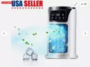 Humidifier Portable Air Cooler Mini Fan LED Personal Cooling Humidifying fan