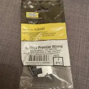 HUBBELL HJ6ABK Netspeed Category 6A Component Keystone, Jack, Black