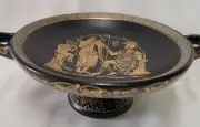 Greek Goddess Aphrodite Eros God Ares Hellenic Ancient Art Pottery Tray Kylix