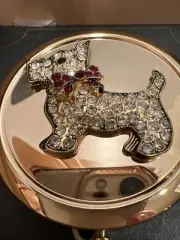 Monet Compact Mirror - Westie / Terrier Dog NIB