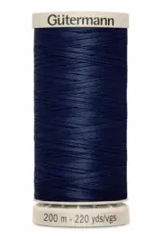 Gutermann Waxed Cotton Quilting Thread 200m Colour 5322 DARK NAVY