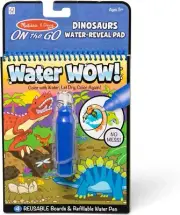 Melissa & Doug On The Go Water Wow! Reusable Water-Reveal Activity Pad – Dinsoau
