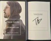 Dave Grohl SIGNED Storyteller Hardcover Book AUTOGRAPHED Foo fighters Nirvana