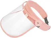Eigell Face Shield Transparent Visor Full Face Faceshield Splash Guard for Working Kitchen, pink