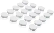 ZDZBLX Fridge Magnets, 20 Pcs Small Refrigerator Magnets for Whiteboard, Cute Mini Strong Heavy Duty Round Magnets for Fridge, Locker, Craft, Office, Classroom, White