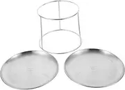 Alipis 1 Set Stainless Steel Seafood Tray for Parties Weddings and Events Elegant Dessert Fruit Display Stand Serving for Home Restaurant Use