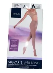 Sigvaris 15-20 Mmhg Pantyhose Taupe Size D Set Of 3