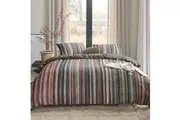 Bedding House Roman Multi Cotton Stripe Quilt Cover Set