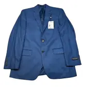 Lauren Ralph Lauren Sport Coat Mens 40L Bright Navy Classic Fit Ultraflex $295