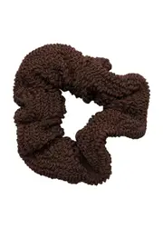 Hunza G Seersucker Scrunchie - Chocolate ONE SIZE