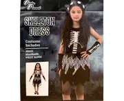 Kids Halloween Costume - Skeleton Dress