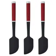 3PK KitchenAid Silicone Scraper Spatula Pastry Baking/Cooking Utensil Empire Red