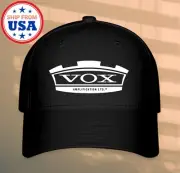 VOX Amplifiers Black Hat Baseball Cap Size S/M & L/XL