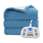 Electric Blanket Twin Size 62x84 Polar Fleece Sherpa Warm Heating Blanket 10 H