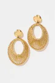 Alondra Drop Earrings in Gold one size