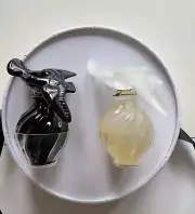 Rare Limited Edition Lalique Black & Pearle Nina Ricci L'Air du Temp Perfume