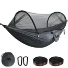 Ultra-Light Travel Camping Hammock Pop-up Net Hammock 660lbs Load Capacity,Br...